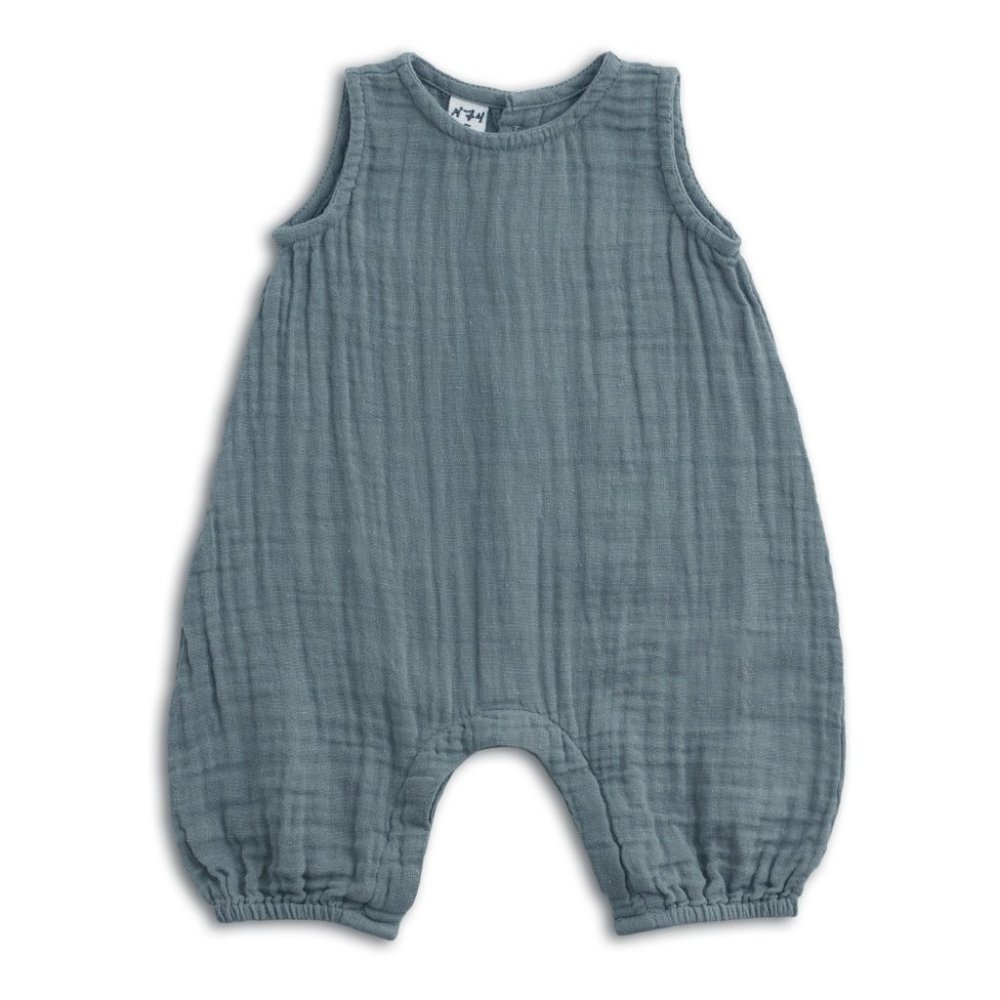 Smallable | NUMERO 74  Blue Green One-Piece Romper 6-12MO